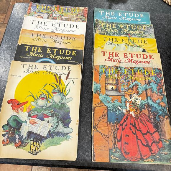 The Etude Music Magazine Lot of 26 1932 1933 1942 1944 1945 plus 4 extras VTG - Picture 2 of 4